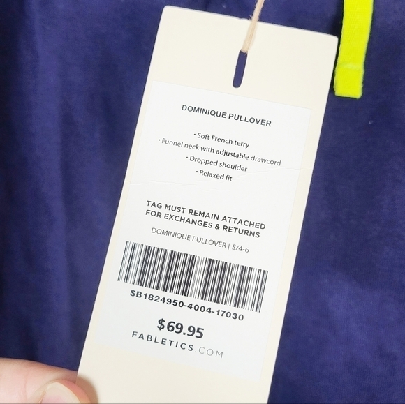 FABLETICS x Demi Lovato Dominique Pullover sweatshirt NWT - Picture 5 of 6